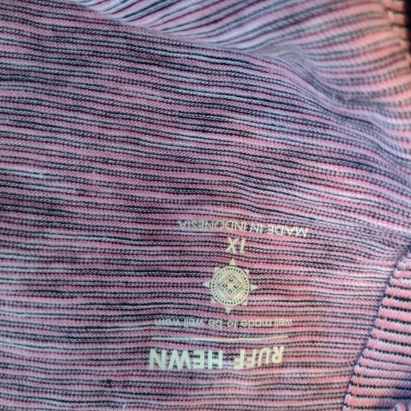 Ruff Hewn V-Neck Back Button Short Sleeve Top Size 1X - Picture 6 of 6